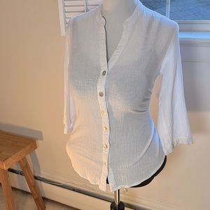 100 percent cotton button down shirt. Bedford Fair